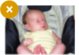 Uskarpt billede af baby