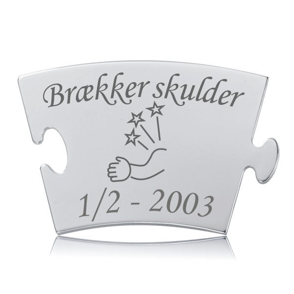 Memozz Classic mindebrik med Brækker skulder symbol